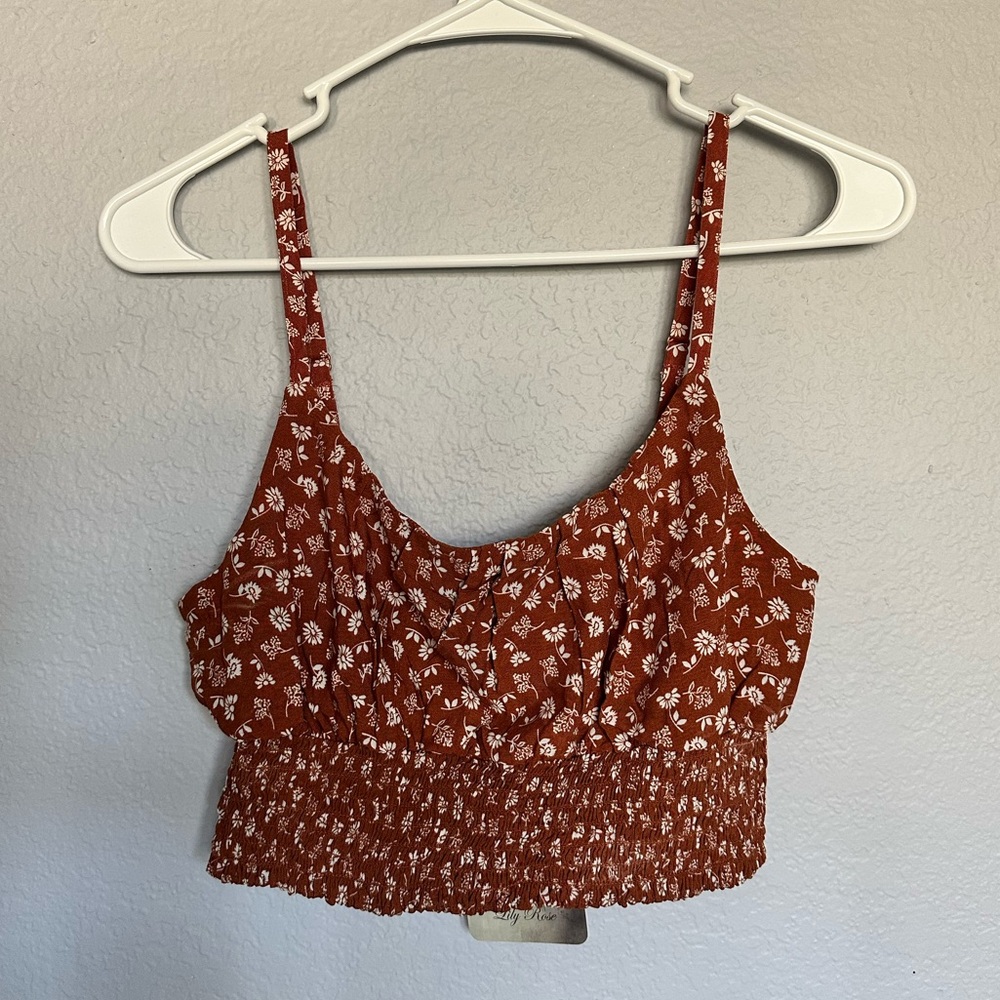 Lily Rose Floral Crop Tank